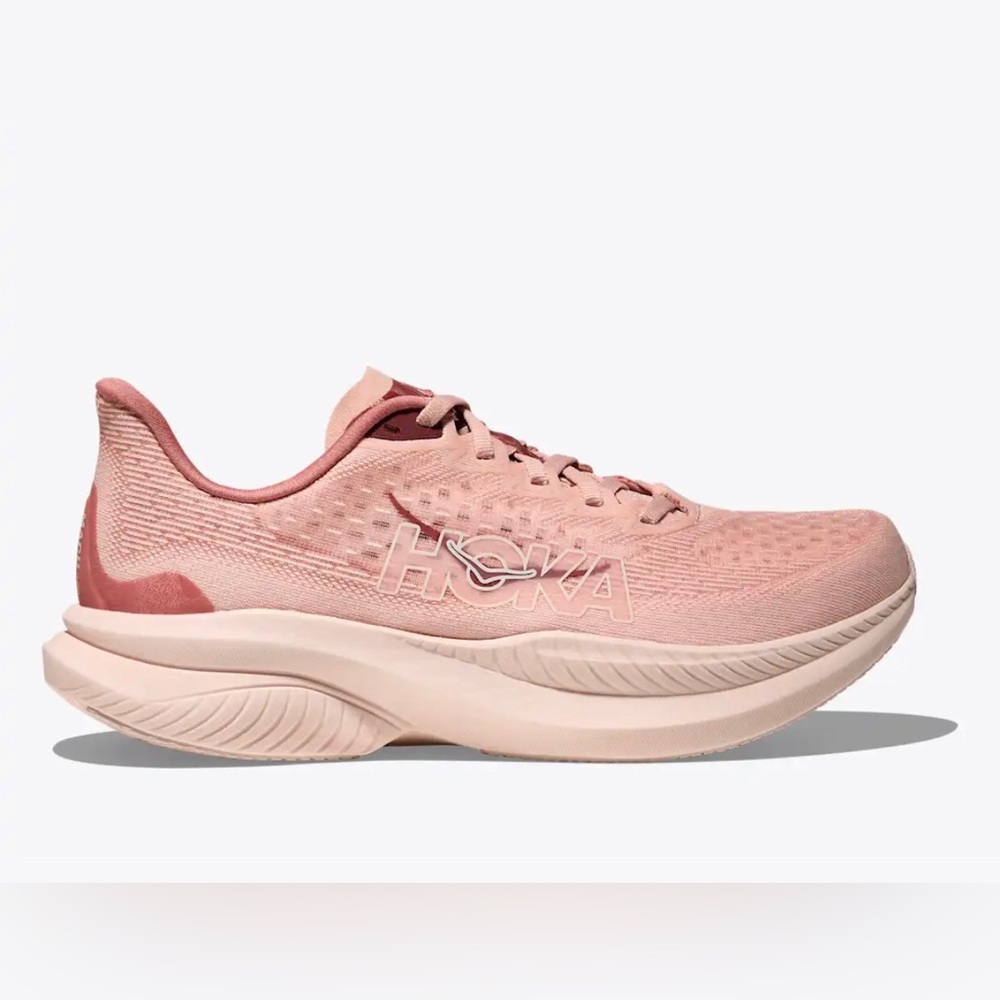 Hoka Mach 6 Rose Latte / Blush EVERYDAY RUNNING sneakers size 9B brand new - Picture 4 of 8